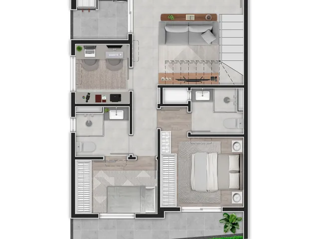 Imagem 2: Bom Retiro - Apartamento 2 Quartos com 1 Suíte. 1 Vaga. 64,89M²