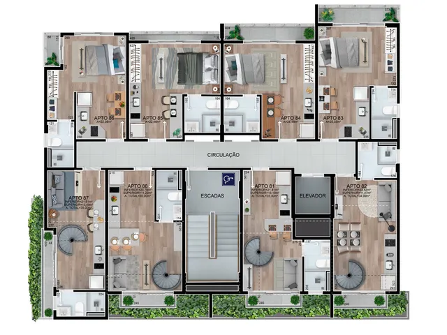 Imagem 4: Lançamento nas Mercês em Curitiba - Studio 22,86M². Entrega Agosto/27