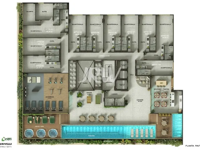 Imagem 13: STUDIO A VENDA NO EDIFÍCIO VITTORI CRIVELLI NA CIDA DE MACEIO - AL