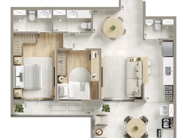 Imagem 16: Kronos Apartamento com 2 dormitórios