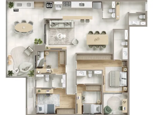Imagem 3: Kronos Apartamento com 2 dormitórios