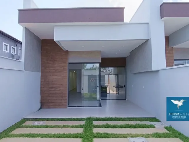 Imagem 11: Casa Plana Nova Pronta para Morar em Rua Pública na Região Central de Eusébio! Fachada