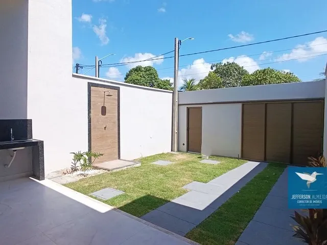 Imagem 7: Casa Plana Nova Pronta para Morar em Rua Pública na Região Central de Eusébio! Fachada