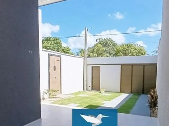 Imagem 10: Casa Plana Nova Pronta para Morar em Rua Pública na Região Central de Eusébio! Fachada