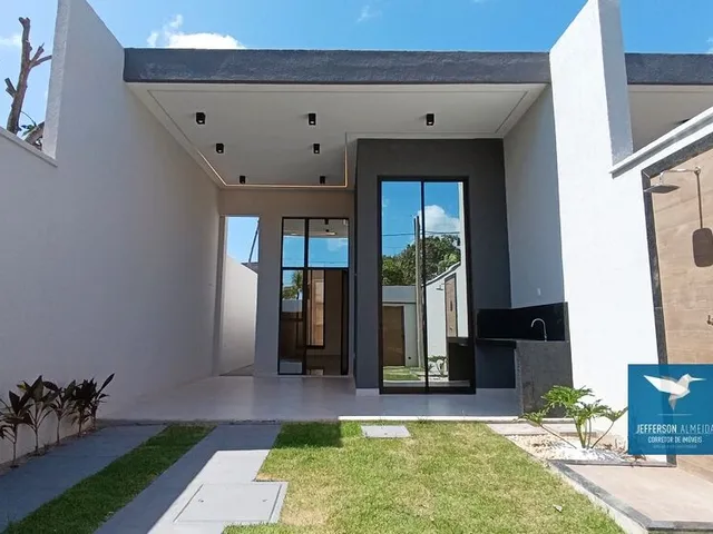 Imagem 11: Casa Plana Nova Pronta para Morar em Rua Pública na Região Central de Eusébio! Fachada