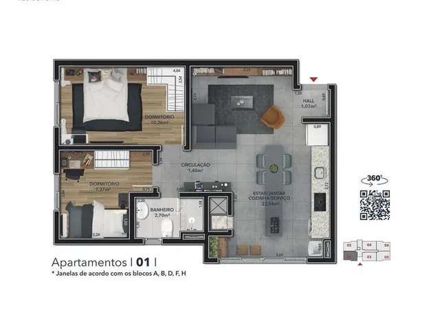Imagem 16: Domani Residencial,Apartamento no Bairro Fátima com Infraestrutura Completa
