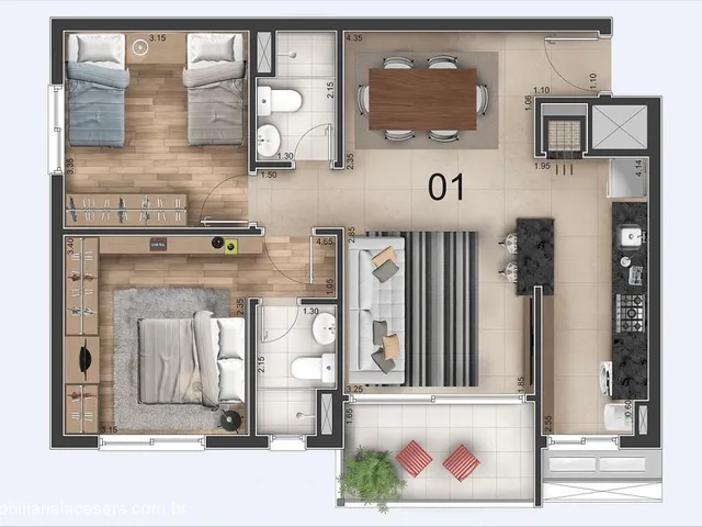 Imagem 15: 0 Apartamento com 2 dormitórios