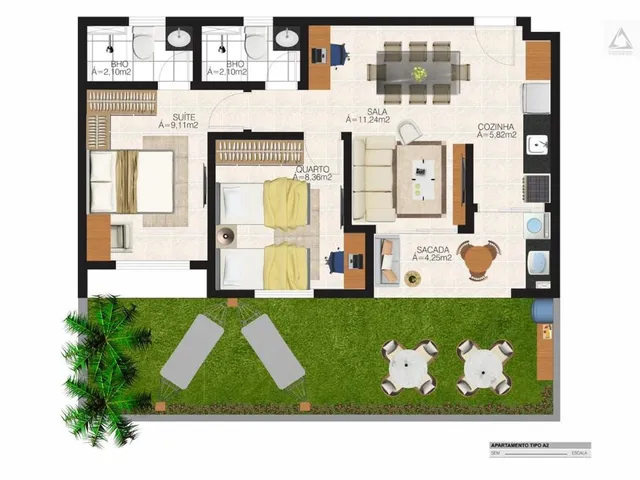 Imagem 7: Europa Premium Apartamento com 2 dormitórios