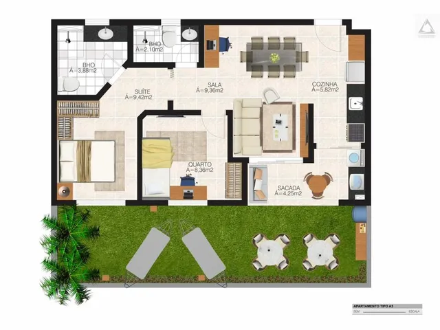Imagem 4: Europa Premium Apartamento com 2 dormitórios