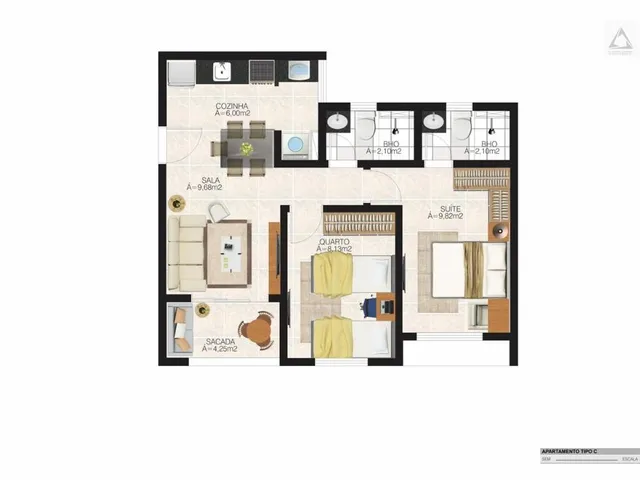 Imagem 16: Europa Premium Apartamento com 2 dormitórios