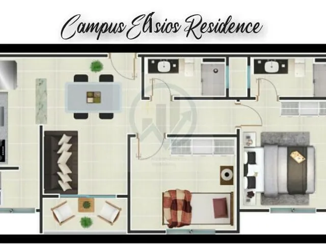 Imagem 5: Campus Elizios Apartamento com 1 dormitório