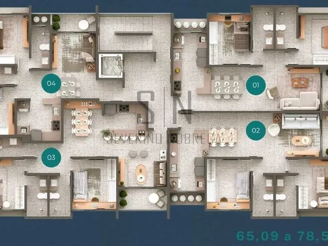 Imagem 15: Apartamento Intermares, Novo ! Pronto C/77m² 2Quartos,1 Suíte, Varanda, 01 Vaga