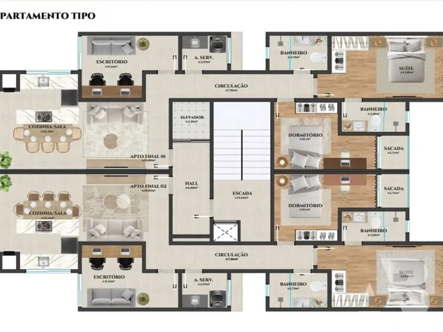 Imagem 2: Apartamento À Venda em Camboriú-Sc, Areias: 3 Quartos, 1 Suíte, 1 Sala, 2 Banheiros, 1 Vaga de Garagem, 91,80M²