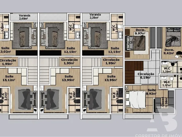 Imagem 4: Casa À Venda em Camboriú-Sc, Bairro Rio Pequeno: 2 Quartos, 2 Suítes, 1 Sala, 2 Banheiros, Garagem e 74,17M² de Área
