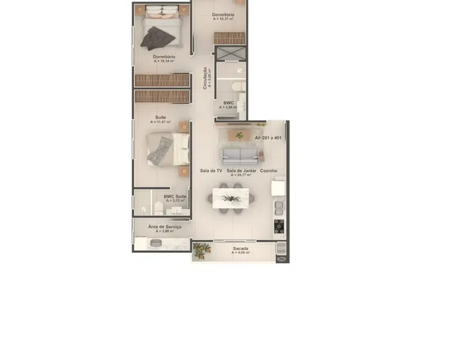 Imagem 4: Ap em camboriú Apartamento com 3 dormitórios