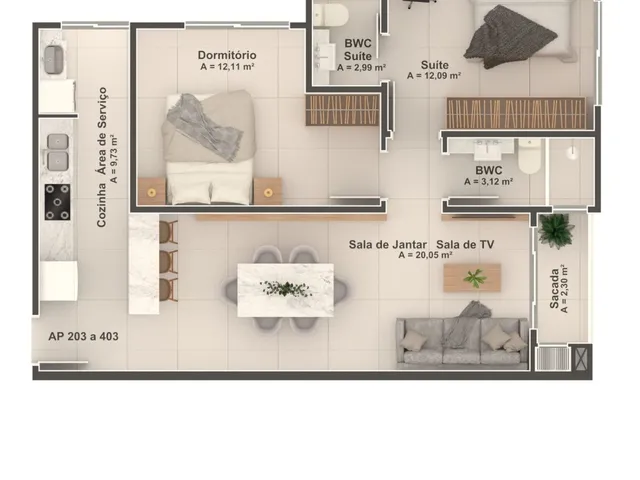 Imagem 3: Ap em camboriú Apartamento com 3 dormitórios