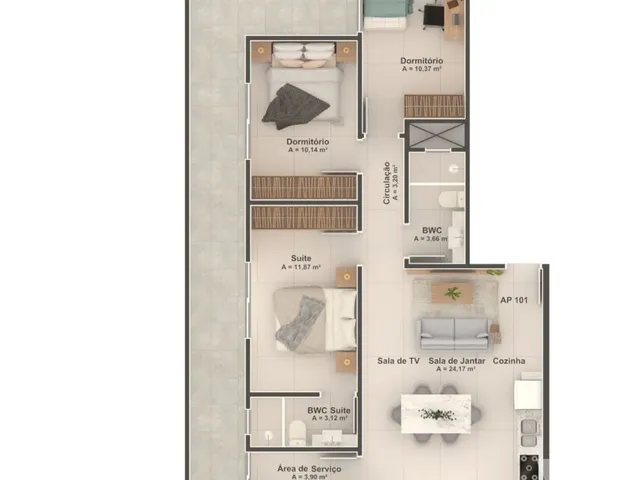 Imagem 6: Ap em camboriú Apartamento com 3 dormitórios