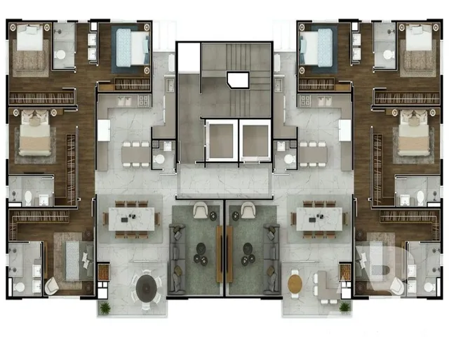 Imagem 2: Porto Tawny Apartamento com 4 dormitórios