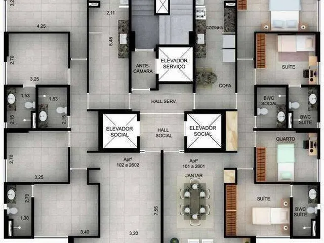 Imagem 16: Apartamento 04 quartos, Novo, Locação, em Boa Viagem, Recife