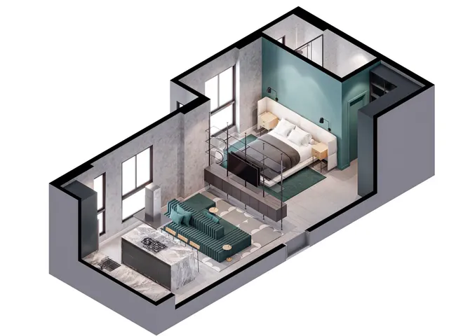 Imagem 5: Loft a venda em Porto Belo/SC com 46m² área privativa sendo 1 dormitório 1 vaga de