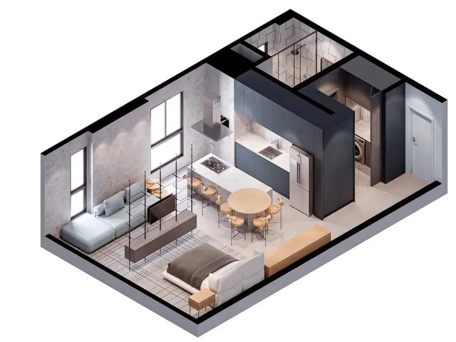 Imagem 7: Loft a venda em Porto Belo/SC com 46m² área privativa sendo 1 dormitório 1 vaga de