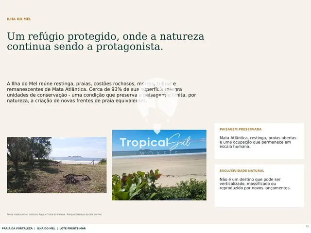 Imagem 14: Terreno à Venda, Frente Mar, iIha do Mel - Fortaleza, PARANAGUÁ - PR