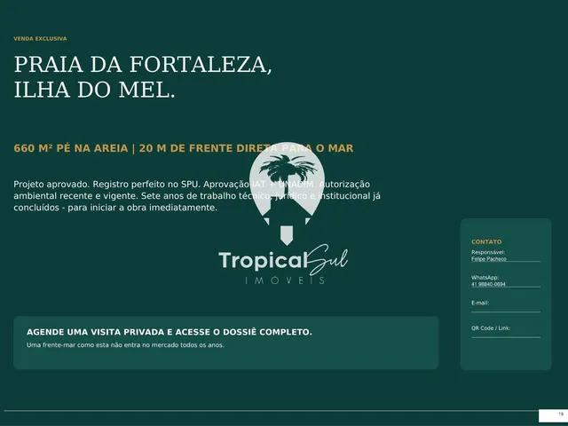 Imagem 10: Terreno à Venda, Frente Mar, iIha do Mel - Fortaleza, PARANAGUÁ - PR
