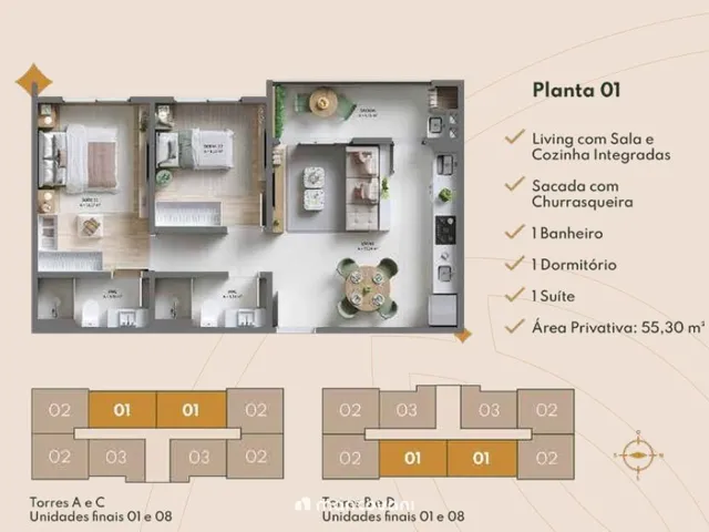Imagem 10: Apartamento 2 Dormitórios com suíte no Vivalles!