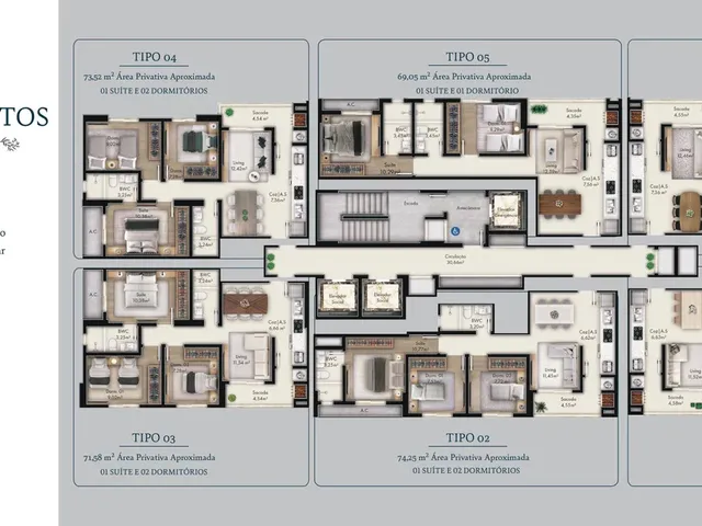 Imagem 4: Apartamento a venda em Porto Belo/SC com 65,94m² área privativa, sendo 1 suíte 1 vaga