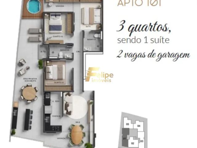 Imagem 15: LANÇAMENTO IMOBILIÁRIO! APARTAMENTO DE 02 QUARTOS, SENDO 01 SUÍTE, LAZER