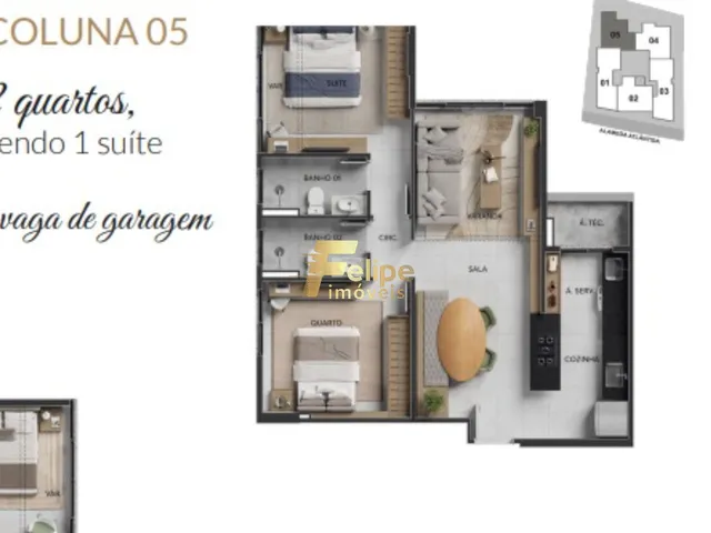 Imagem 15: MAIS NOVO LANÇAMENTO SURGINDO! APARTAMENTO DE 03 QUARTOS, SENDO 01 SUÍTE, LAZER