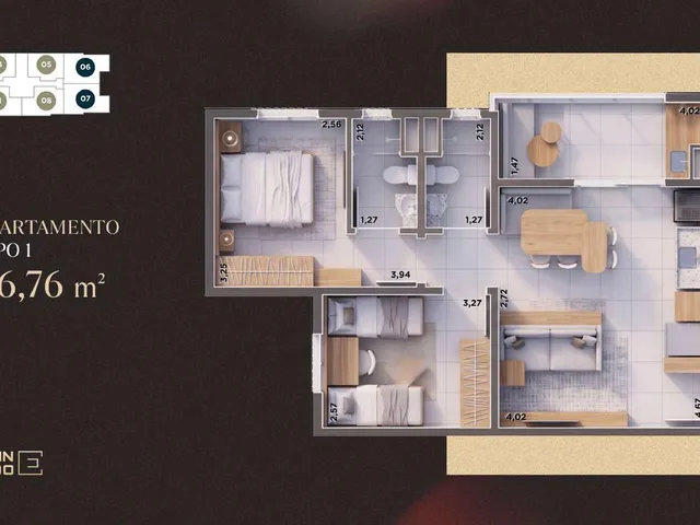 Imagem 6: 0 Apartamento com 2 dormitórios
