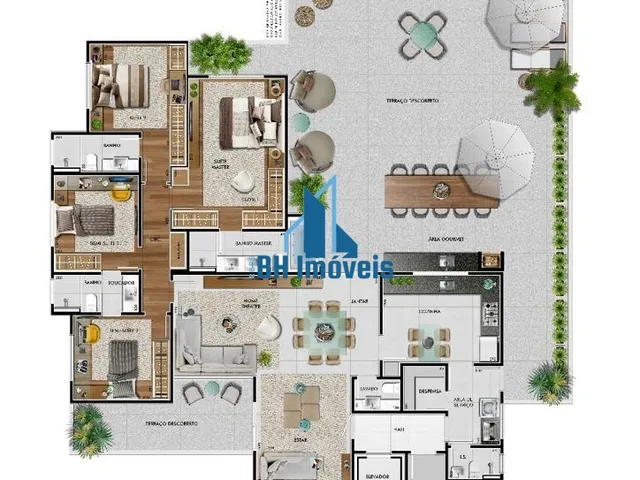 Imagem 16: Apartamento de Área Privativa de Alto Padrão em Castelo, Belo Horizonte/Mg