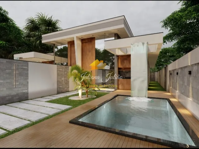 Imagem 3: CASA LINEAR COM 3 QUARTOS E PISCINA A VENDA NO BAIRRO OURO VERDE EM RIO DAS OSTRAS, RJ