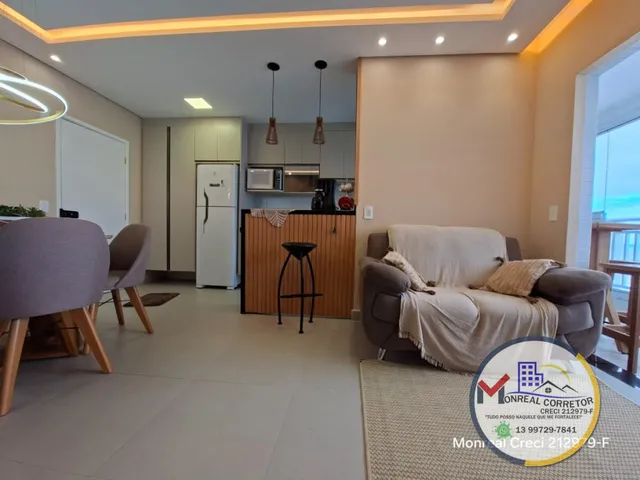 Imagem 5: Apto Frente Mar 2 Vagas Mobiliado Mongaguá