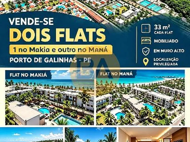 Imagem: 02 FLATS EM MURO ALTO - bobarrudape