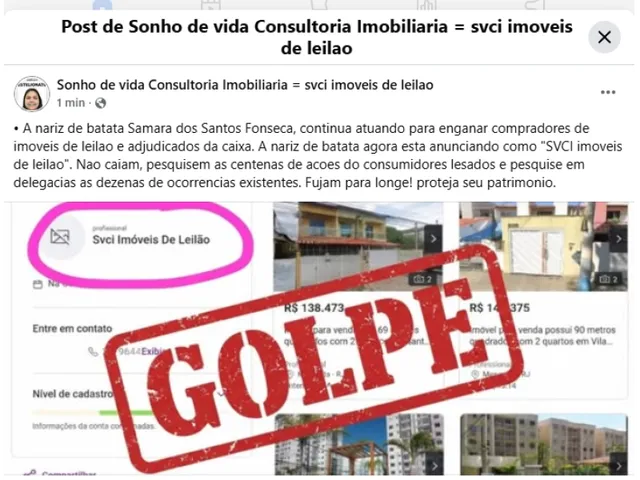 Imagem 2: Golpe do imovel retomado da Caixa. Sonho de vida consultoria Imobiliaria ( SVCI imoveis