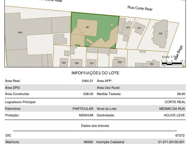 Imagem 6: TERRENO PLANO NA RUA CORTE REAL, CENTRO - NOVO HAMBURGO