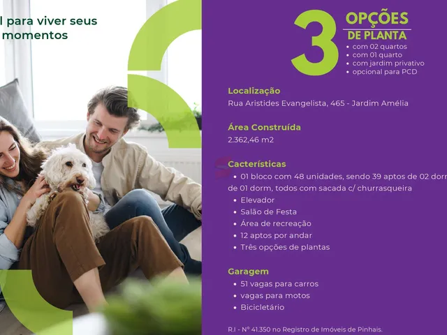 Imagem 4: Apartamento com 2 Dormitórios À Venda com 51.11M² por R$ 360.990,00 no Bairro Jardim Amélia - Pinhais / Pr