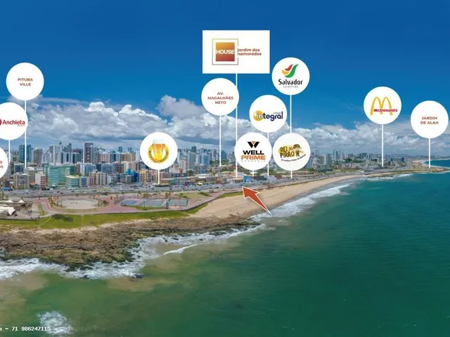 Imagem 4: House Jardim dos Namorados - Studio Frente Mar Á Venda - 20 M² de Área. Pronto para Morar - Salvador