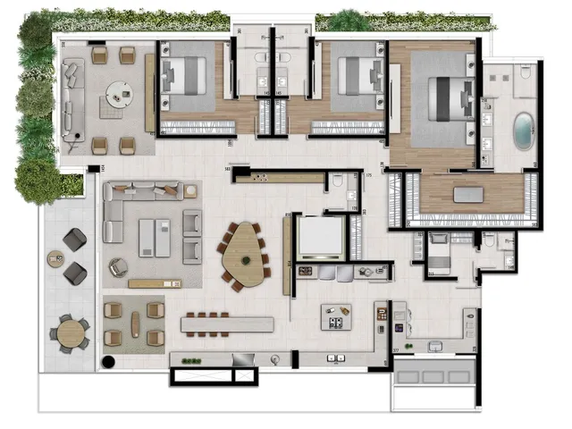 Imagem 3: Hanami Apartamento com 4 dormitórios