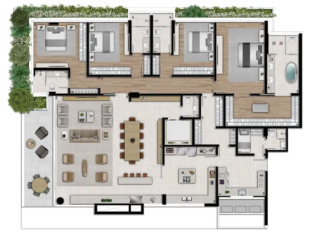 Imagem 4: Hanami Apartamento com 4 dormitórios