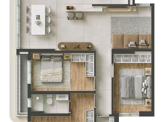 Imagem 5: 0 Apartamento com 2 dormitórios