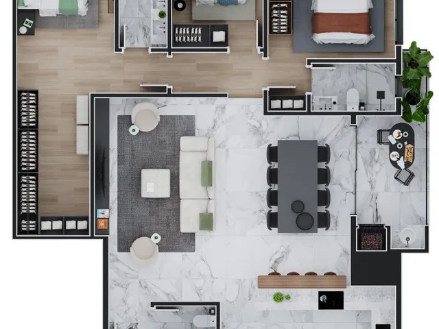 Imagem 6: 0 Apartamento com 3 dormitórios