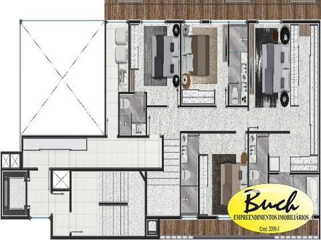 Imagem 6: Apartamento - Venda - Bairro Gloria - Buch Im Oveis - Imoveis Joinville
