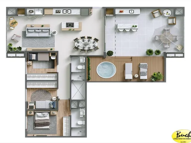 Imagem 8: Apartamento - Comprar - Bairro Santo Antonio - Construção - Buch Imoveis