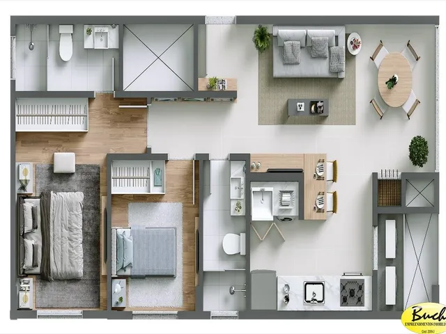 Imagem 2: Apartamento - Comprar - Bairro Santo Antonio - Construção - Buch Imoveis