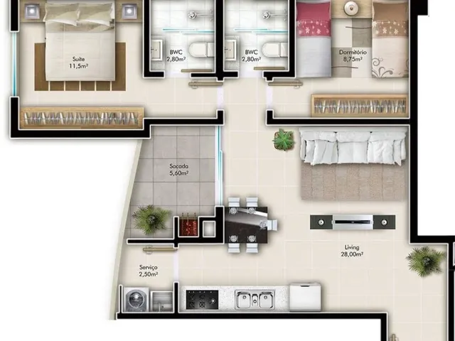 Imagem 13: Apartamento - Bairro Bucarein - Imoveis Joinville - Buch Imoveis