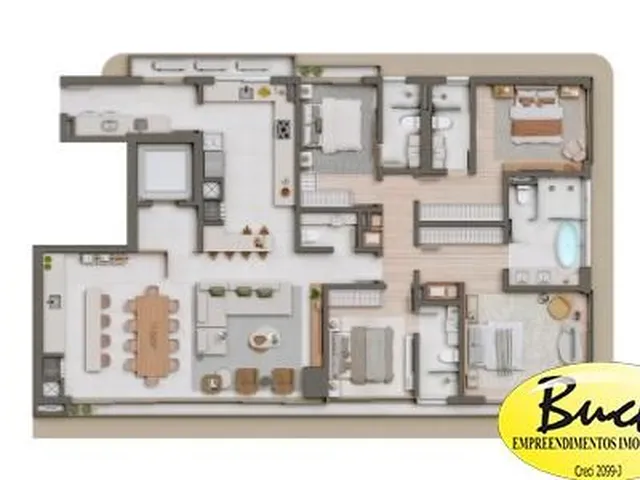 Imagem 8: 0 Apartamento com 3 dormitórios
