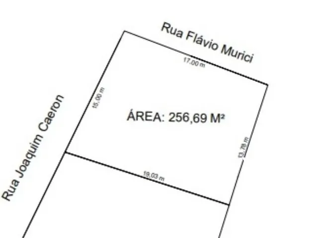 Imagem 2: Terreno de Esquina, Bairro Jardim dos Pampas, 256,69 M² Total R$ 170.000,00